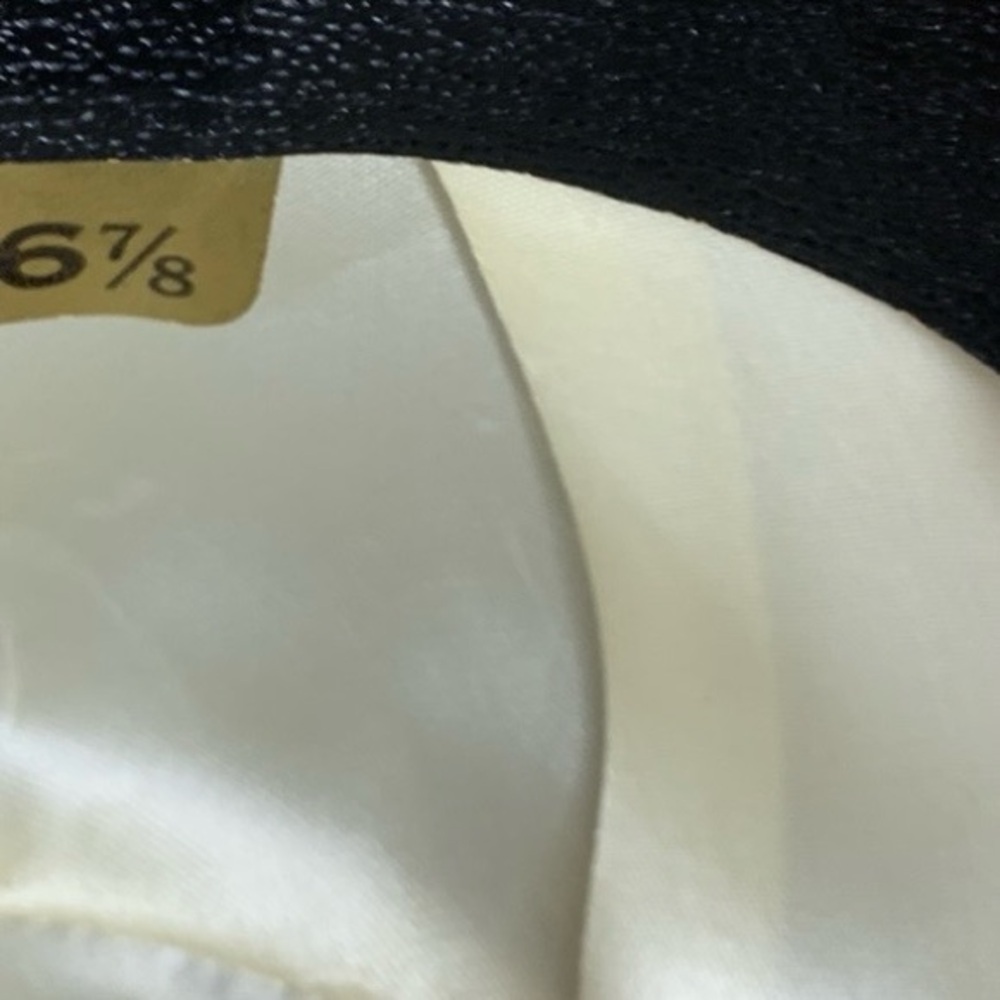 Vintage Larchmont gray and Black fur felt  Fedora - Picture 9 of 10